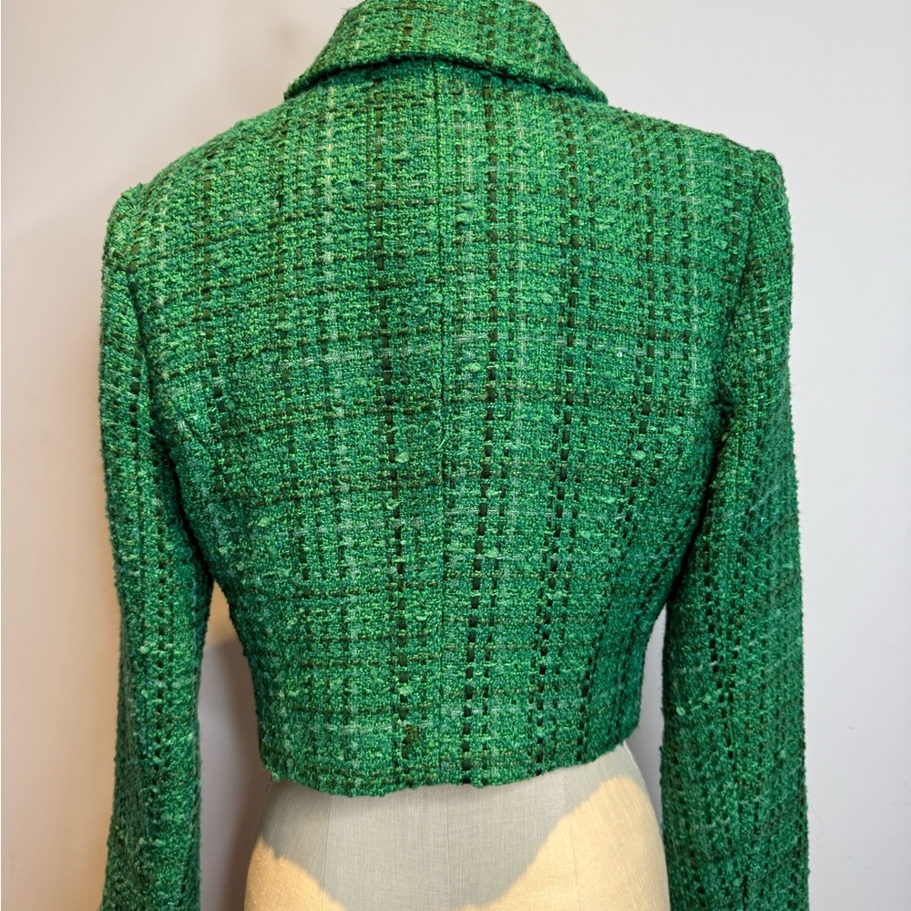 Aqua Emerald Tweed Blazer - Picture 2 of 3